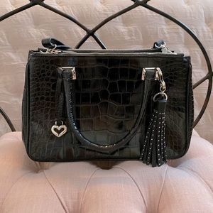 Brighton crocodile purse, black, great condition